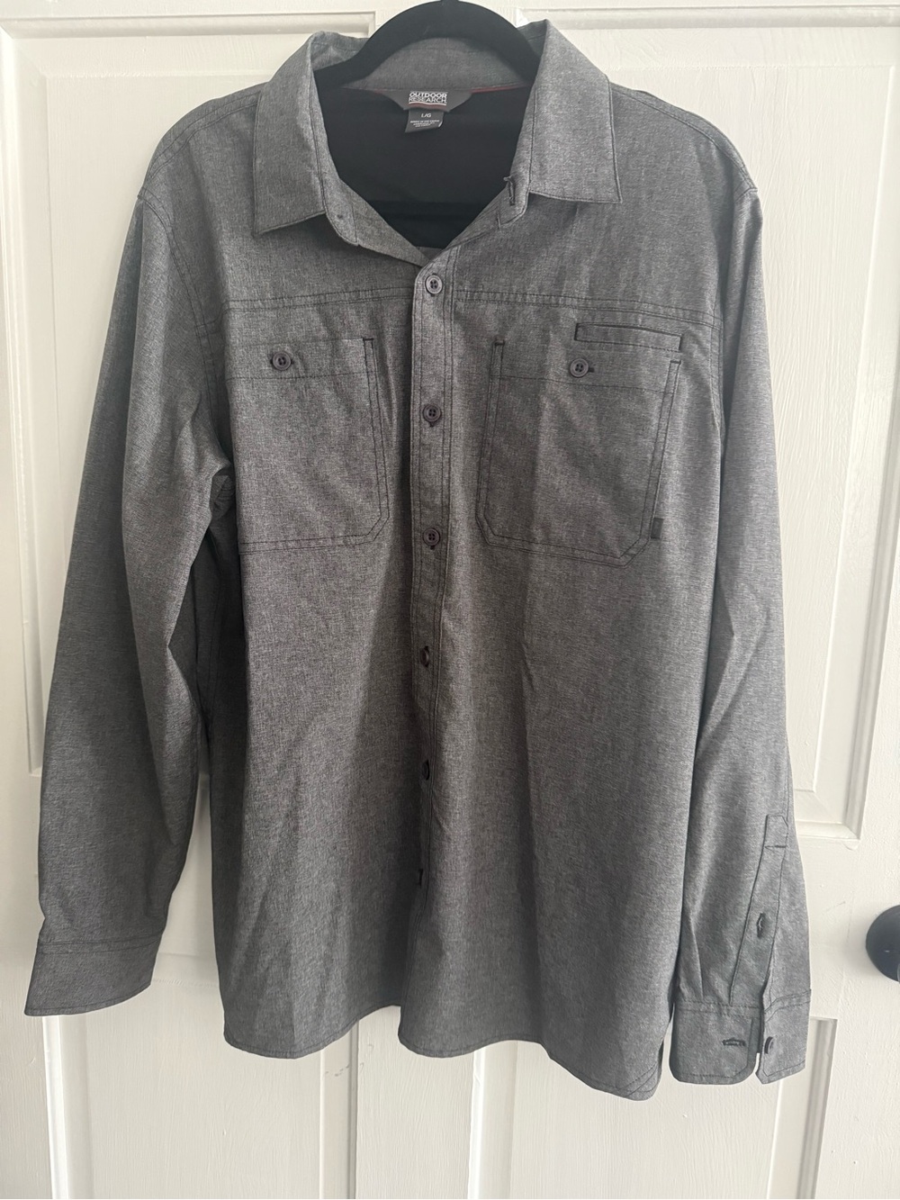 Outdoor Research Heather Gray Button-Down Shirt